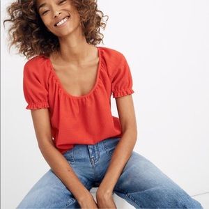 Madewell Peasant Top
